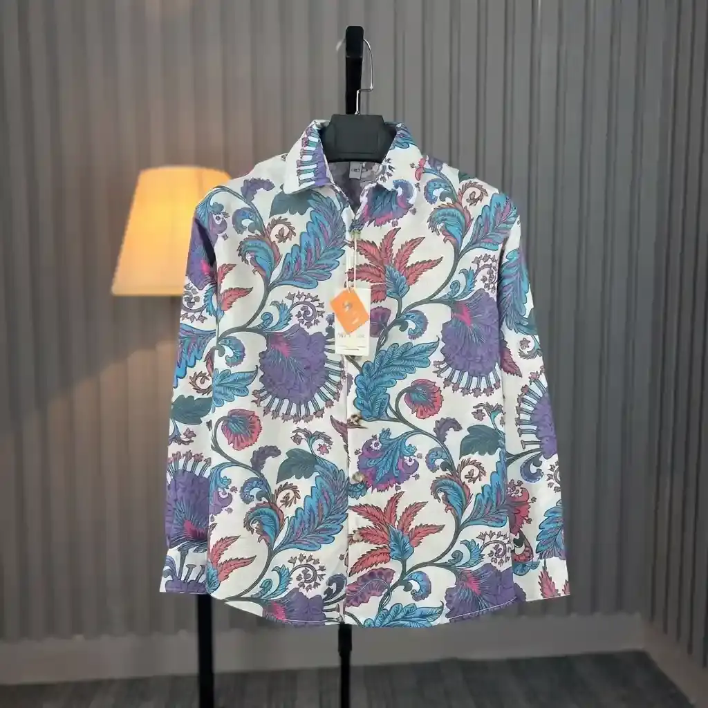 Men's Premium Rimi Cotton Printed Shirt